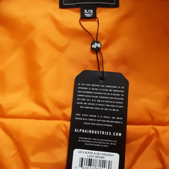 Alpha industries snorkel parka corduroy Xl - Picture 3 of 5